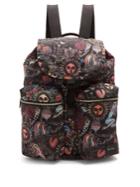Paul Smith Printed Leather-trimmed Backpack