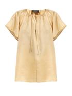 Matchesfashion.com Joseph - Rita Paper Silk Blouse - Womens - Beige