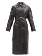 Matchesfashion.com Marni - Belted Leather Trench Coat - Womens - Black