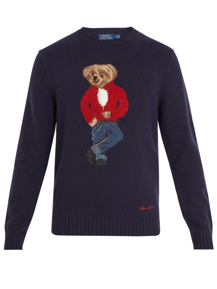 Polo Ralph Lauren Teddy Bear-intarsia Wool Sweater