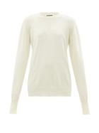 Ladies Rtw Jil Sander - Crew-neck Cashmere Sweater - Womens - Cream