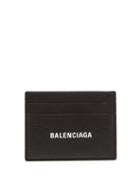 Balenciaga - Logo-print Grained-leather Cardholder - Mens - Black Multi