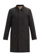 Matchesfashion.com Burberry - Pimlico Cotton-gabardine Overcoat - Mens - Black