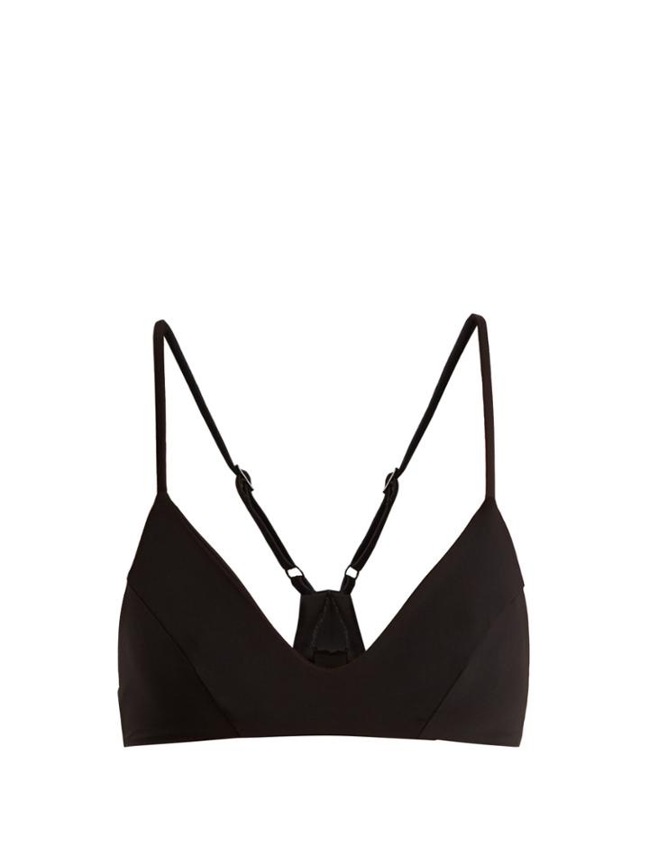 Dos Gardenias Wild Honey V-neck Bikini Top