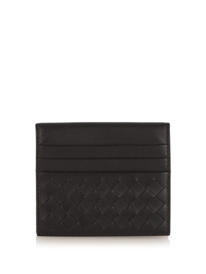 Bottega Veneta Intrecciato Leather Folded Cardholder