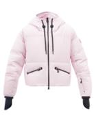 Moncler Grenoble - Allesaz Hooded Quilted Down Ski Jacket - Womens - Pink