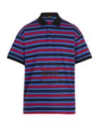 Balenciaga Striped Homme-embroidered Cotton-piqu Polo Shirt
