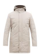 Matchesfashion.com Herno - Gilet Insert Quilted Hooded Parka - Mens - Light Grey