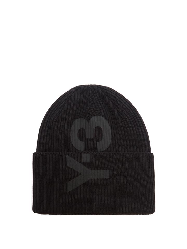 Y-3 Ribbed-knit Logo Beanie