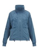 Matchesfashion.com Adidas By Stella Mccartney - Logo Print Performance Track Jacket - Womens - Blue