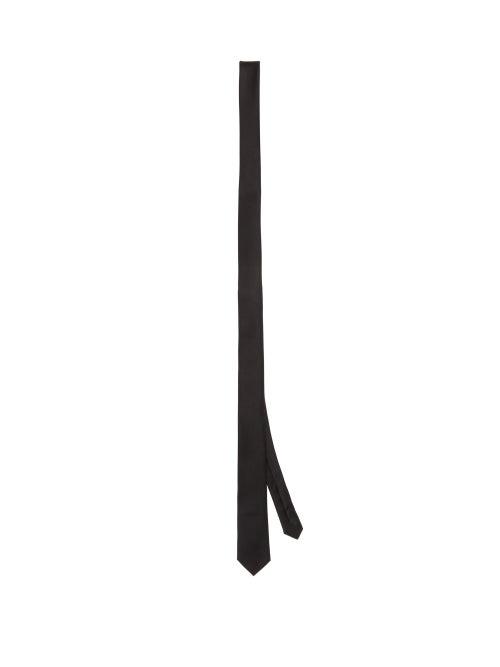 Matchesfashion.com Saint Laurent - Slim Silk-twill Tie - Mens - Black