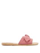 Matchesfashion.com Ancient Greek Sandals - Taygete Gingham Cotton Sandals - Womens - Red White