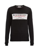 Matchesfashion.com Givenchy - Logo-intarsia Wool Sweater - Mens - Black