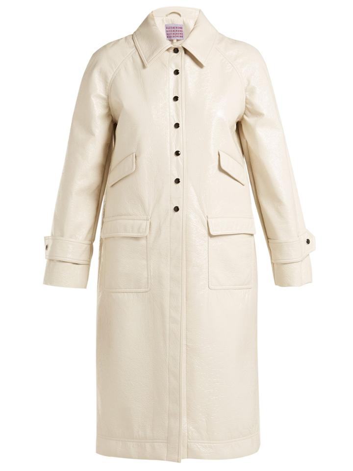 Alexachung Heart-appliqud Pvc Chesterfield Coat
