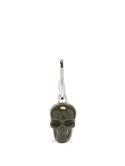 Mens Accessories Alexander Mcqueen - Skull Plexiglass Keyring - Mens - Khaki