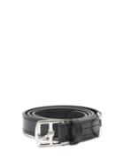 Matchesfashion.com Anderson's - Buckled Topstitched Leather Belt - Mens - Black