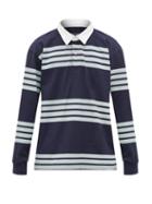 Matchesfashion.com Noon Goons - Ranger Striped Cotton Rugby Shirt - Mens - Navy