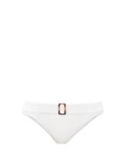 Matchesfashion.com Melissa Odabash - Tortola Low-rise Belted Ribbed Bikini Briefs - Womens - White