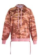 Matchesfashion.com Faith Connexion - Camouflage Print Hooded Cotton Sweatshirt - Mens - Pink