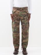 Rrl - Regiment Camouflage-print Cotton Cargo Trousers - Mens - Camouflage
