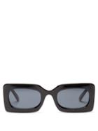 Matchesfashion.com Le Specs - Oh Damn! Rectangular Sunglasses - Womens - Black