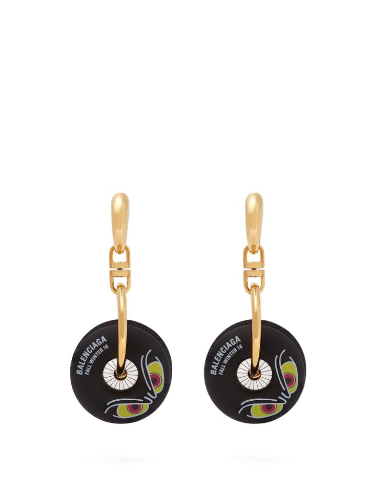 Balenciaga Motorbike Wheel Earrings