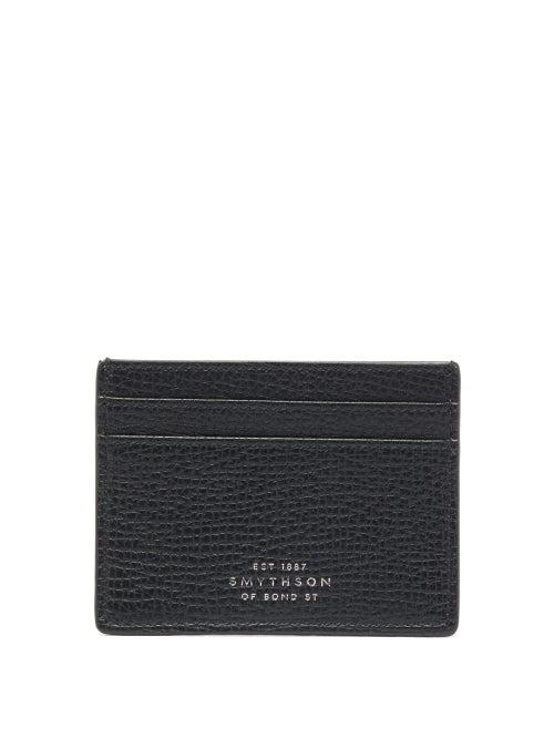 Matchesfashion.com Smythson - Ludlow Grained-leather Cardholder - Mens - Black