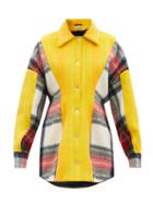 Matchesfashion.com Rave Review - Siri Upcycled-blanked Wool Shirt Jacket - Womens - Orange Multi