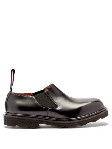 Matchesfashion.com Marni - Moccasin Leather Loafers - Mens - Black