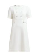Matchesfashion.com Goat - Brigitte Wool Crepe Dress - Womens - Ivory