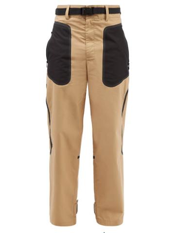 Eye/loewe/nature - Patch-pocket Cotton-poplin Trousers - Mens - Beige
