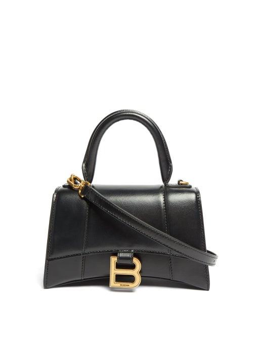 Matchesfashion.com Balenciaga - Hourglass Small Leather Bag - Womens - Black