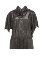 Matchesfashion.com William Vintage - Gianni Versace 1983 Oroton Chainmail Top - Womens - Black