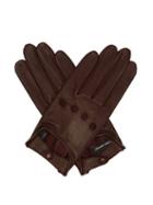Matchesfashion.com Isabel Marant - Leather Gloves - Womens - Burgundy