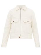 Matchesfashion.com King & Tuckfield - Single Breasted Cotton Corduroy Jacket - Mens - Cream