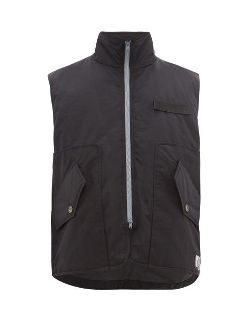 Matchesfashion.com Boramy Viguier - Trooper Shell Vest - Mens - Black