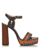 Lanvin Stud And Glitter-embellished Platform Sandals