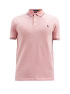 Matchesfashion.com Polo Ralph Lauren - Slim-fit Cotton-blend Piqu Polo Shirt - Mens - Dark Pink
