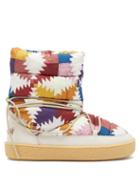 Isabel Marant - Zimlee Quilted Geo-print Shell Boots - Womens - Yellow