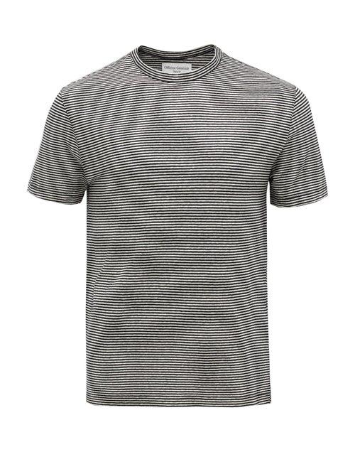 Matchesfashion.com Officine Gnrale - Striped Cotton-jersey T-shirt - Mens - White Black