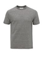 Matchesfashion.com Officine Gnrale - Striped Cotton-jersey T-shirt - Mens - White Black