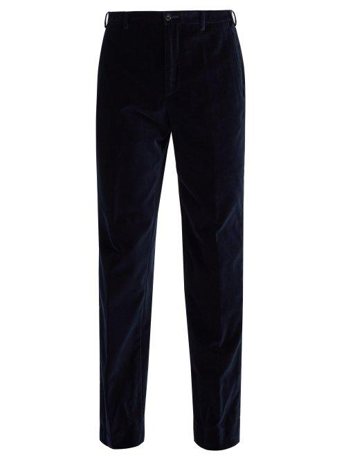 Matchesfashion.com Cobra S.c. - Classics Velvet Trousers - Mens - Navy