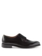 Grenson - Winchester Leather Derby Shoes - Mens - Black