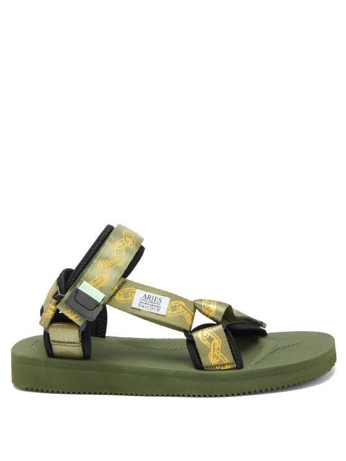 Matchesfashion.com Aries - X Suicoke Depa Cab Neoprene Sandal - Womens - Khaki