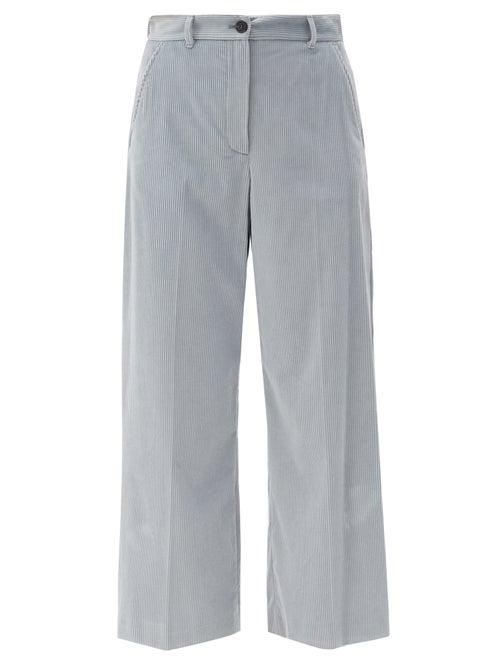Matchesfashion.com Weekend Max Mara - Tobia Trousers - Womens - Light Blue