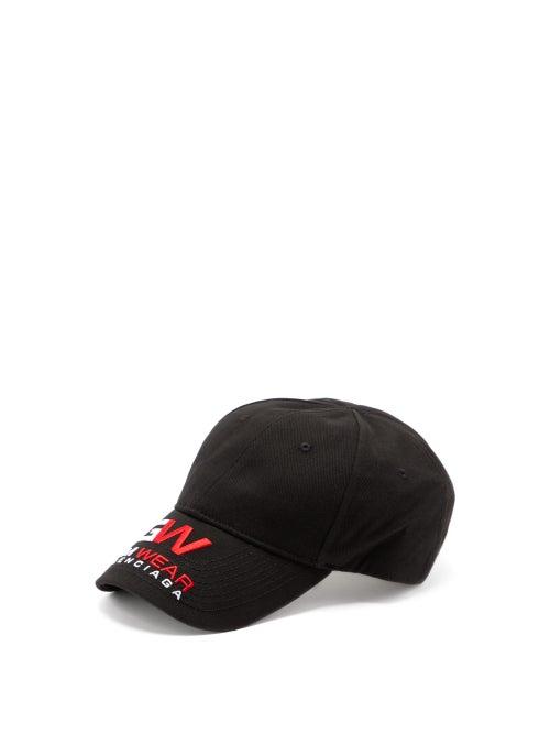 Matchesfashion.com Balenciaga - Gym-embroidered Canvas Baseball Cap - Mens - Black