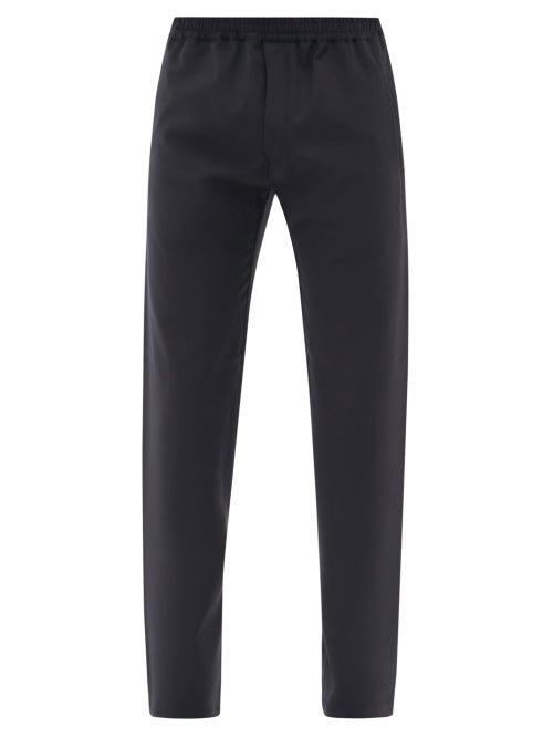 Mens Rtw The Row - Josh Wool Straight-leg Suit Trousers - Mens - Dark Navy