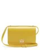 Loewe - Goya Anagram-plaque Leather Shoulder Bag - Womens - Yellow
