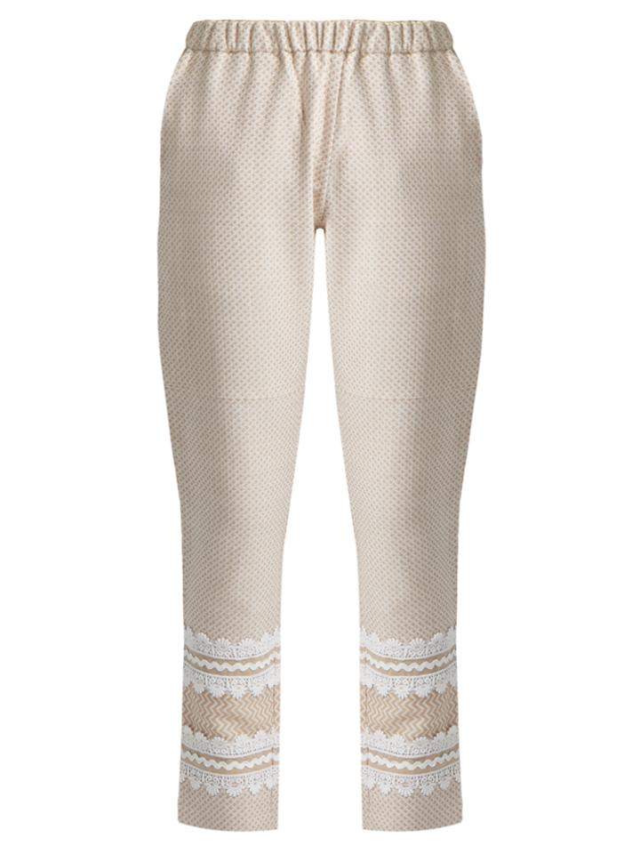 Dodo Bar Or Isasshar Lace-embellished Cotton Trousers