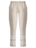 Dodo Bar Or Isasshar Lace-embellished Cotton Trousers
